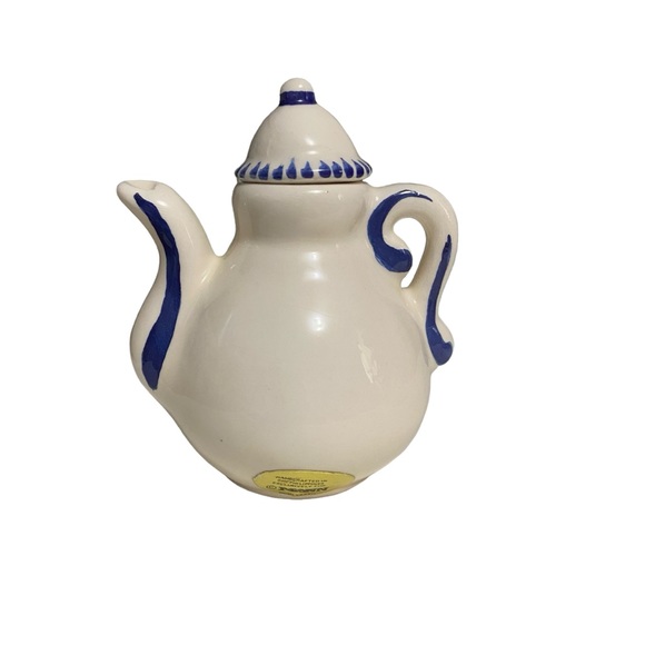 Vintage Miniature Tea Set 8 Piece Blue Floral Doll House Collectible - Picture 4 of 16